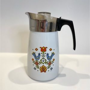 Corning, ware, country festival, percolator.